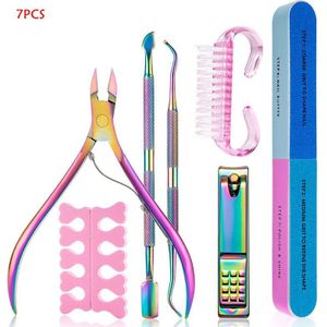 14Pcs Nagelknipper Set Manicure Schaar Nail Care Kit Files Voor Manicure Gel Nagellak Kit Nail Ontvetter Alle voor Manicure