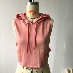 Fleece Vrouwen Effen Kleur Hoodies Sweatshirts Sport Hop Hooded Trui Mouwloze Sport Homme Harajuku Crop Tops Xl