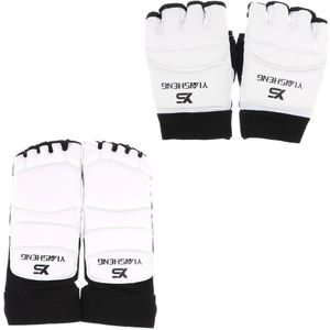 Taekwondo Voet Guards Half Vinger Handschoenen Karate Boksen Foot Guards Handschoenen Muay Thai Sportkleding Voor Fitness Body Spier Training