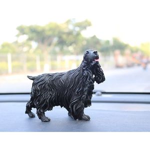 Sales Leuke Simulatie Puppy Standbeeld Spaniel Engels Cocker Spaniel Beeldje Terriers Hars Sculptuur Ambachten Relatiegeschenken L3441