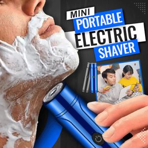 Mini Draagbare Elektrische Scheerapparaat Roterende Hoofd Baard Mes Zelf-Assistent Haar Maker Voor Mannen Baard Razor Nat Droog dual Gebruik Water Proof