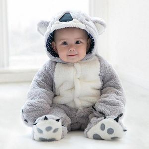 Baby Romper Jongens Meisjes Jumpsuit Pasgeboren Kleding Hooded Peuter Baby Kleding Leuke Koala Romper Baby Kostuums