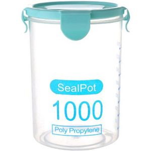 1PC 600 ML/800 ML/1000 ML Plastic Seal Tank Voedsel Graan Opslagtank Keuken Sorteren Transparant granen Opbergdoos Container