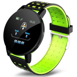 IP67 Waterdicht 119Plus Smart Armband Horloge Hartslag Smart Horloge Polsbandje Sport Horloges Band Smartwatch Voor Android Ios