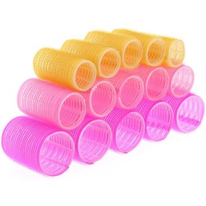 15 Stks/partij 3 Size Kappers Thuisgebruik Diy Grote Zelfklevende Haar Rollen Styling Roller Roll Curler Beauty Tool