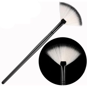 Zachte Glimlach 1 Pc Oogschaduw Make-Up Borstel Multi-Functionele Verdubbeld Ended Eyeshadow Make-Up Cosmetische Brush Tool Champagne goud