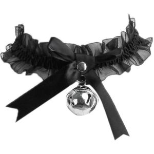 Harajuku Gothic Vrouwen Zoete Lolita Lint Choker Strik Ring Bell Kant Ketting Q0KE