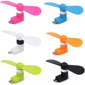 Mini Draagbare Micro Usb Fan 2 In 1 Mini Cool Fan Android Otg Telefoon Andriod Telefoons Willekeurige Kleur