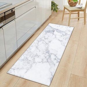 S/X/L Marmer Stijl Gedrukt Keuken Mat Moderne Karpetten Deurmat Bad Anti-Slip Mat Living kamer Balkon Badkamer Gedrukt Tapijt