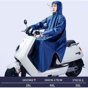 Motorfiets Regen Cape Mannen Vrouwen Regenjas Fiets Regenjas Regenkleding Met Reflector Regendicht Poncho Met Reflecterende Strip