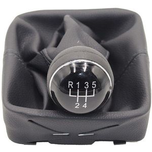 5 Speed Auto Pookknop Met Gaitor Boot Cover Voor Vw Polo 9N 9N2 2002 Gaitor Shift boot Gaiter/Frame/Chrome