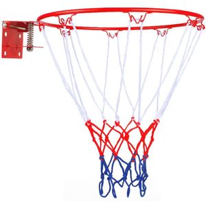32cm/12.6 Inch Wall Mounted Hanging Basketball Hoop Ring Goal Net Rim Dunk Shooting Indoor Outdoor Basquetebol