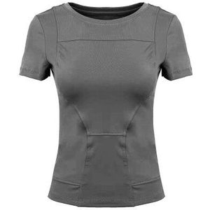 Mermaid Curve Ademend Slim Past Dicht Bij Het Lichaam Fitness T-shirt Korte Mouw Vrouwen T-shirt Running Sportkleding Yoga Top