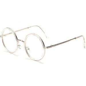 Elbru Retro Ronde Bril Frame Vrouwen Clear Lens Bijziendheid Brillen Frames Mannen Transparante Optische Recept Bril