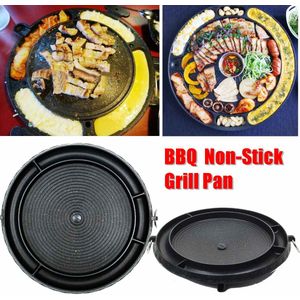 Koreaanse Grillplaat Steak Grill Pannen Non-stick Koekenpan voor Keuken Bak Koken Steak Pannen Draagbare Picknick Barbecue plaat