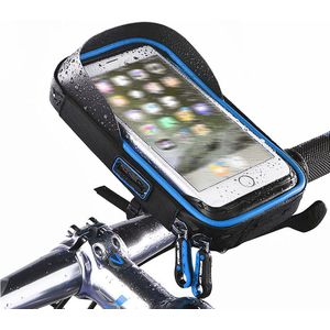 6 inch Fiets Mobiele Telefoon Houder Waterdicht Bike Case Stand Motorfiets Stuur Mount Tas voor iphone Samsung HUAWEI xiaomi