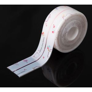 Aanrecht Waterdichte Strip Kalefateren Strip Pvc Zelfklevende Waterdichte Afdichting Tape Vloer Muur Edge Protector Nieuwkomers