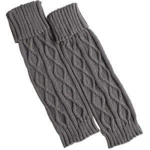 Gebreide wol warme leggings in de lange sectie van de rhombic laarzen Beenwarmers herfst en winter voeten set stapels sokken legwarm