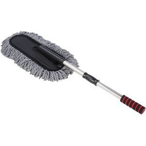 Large Car Cleaning Dust Brush Wax Drag with Thickening Stainless Steel Retractable Handle (Random Color)