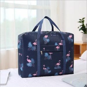 Opvouwbare Nylon Reistas Unisex Grote Capaciteit Tote Bag Bagage Packing Cube Compressie Draagbare Waterdichte Weekend Handtassen