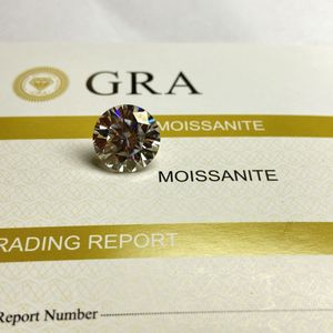 Lab Diamond Moissanite Uitstekende Cut Gra Certificaat 0.8ct 6Mm Gh Vvs Losse Moissanite Stone Prijs