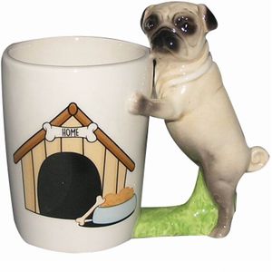 3D Hond Koffie Mokken Schattige Kopjes En Mokken Grappige Mark Handgeschilderd Drinkware