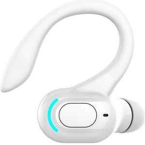 Bluetooth 5.2 Draadloze Koptelefoon Oorhaak Enkele Mini Business Hoofdtelefoon Hifi Bass Noise Cancelling Sport Gaming Oordopjes