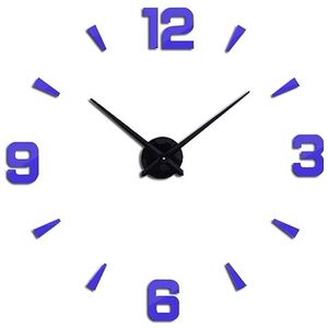 Muhsein Home Decor Quartz Diy Wandklok Klokken Horloge Horloge Woonkamer Metalen Acryl Spiegel 37 Inch