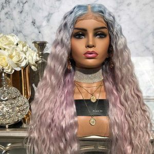 Mode Dames Golvend Lang Krullend Haar Volledige Head Set Natuurlijke Chemische Vezel Haar Salon School Salon & Spa Apparatuur