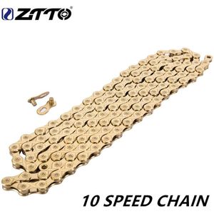 ZTTO 20s 30s 10 speed ketting auto titanium nitride gold fietsonderdelen mountainbike racefiets compatibleWEIGHT: rond 270g