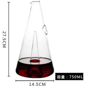 350/750Ml Piramide Waterval Rode Wijn Schenker Glas Decanter Brandy Decanteren Kruik Bar Champagne Water Fles Drinkglazen
