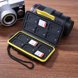 Waterdichte Geheugenkaart Opbergdoos 12 Slot Saving Storting Card Box Shock-Proof Geheugenkaarten Case Md Sd Sim kaart Doos Geval Houder