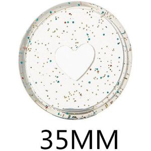 20Pcs Liefde Glitter Losbladige Binding Knop Binding Cd DIY360 Graden Roterende Losbladige Accessoires Leren Kantoor levert