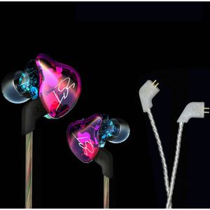Kz Zst/Zst Pro 1DD + 1BA Hybrid In-Ear Oortelefoon Noise Cancelling Headset Met Microfoon Vervanging Kabel zsn Zsn Pro