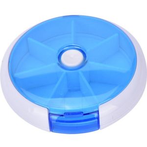 Wekelijkse Roterende Pillendoos Reizen Pil Case Splitter Pil Organisator Geneeskunde Doos 7 Dag Pil Cutter Tablet Container Pastillero