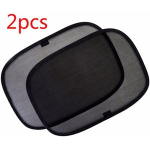 2 Stuks Zwarte Auto Side Window Zonneklep Elektrostatische Schaduw Screen Shield Anti-Uv Cover Zonnescherm Auto Zonnescherm