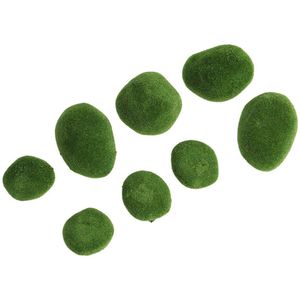 20 Pcs Mos Steen Levendige Decoratieve Ballen Moss Ballen Simulatie Ballen Voor Terrarium Aquaria