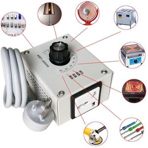 Claite 4000W Ac 220V Variabele Spanning Controller Voor Fan Speed Motor Temperatuur Dimmer