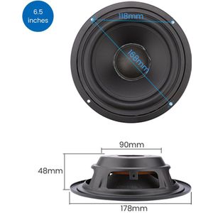 Aiyima 2Pcs Bass Speaker Passieve Radiator 3 4 6.5 8 Inch Woofer Diafragma Radiator Trillingen Membraan Speaker Reparatie Deel
