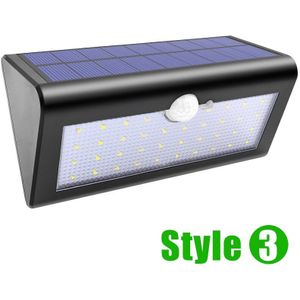 Solar Verlichting Outdoor Motion Sensor 3/4 Optionele Modi 38/48 LED Draadloze Waterdichte Beveiliging Wandlamp voor Voordeur Yard