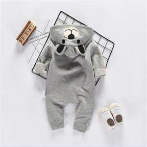 Canis Baby Rompertjes Pasgeboren Kids Baby Jongen Meisje Romper Lange Mouw Herfst Winter Beer Jumpsuit Hooeded Kleding Outfits Rompertjes Kid