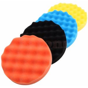 4 Stks/set 3/4/5/6/7 Inch Buffing Spons Polijsten Pad Hand Tool Kit Voor auto Polijstmachine Wax
