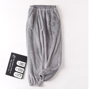 Herfst Winter Dikke Vrouwen Warme Broek Lange Haar Pyjama Comfortabele Katoenen Fluwelen Thuis Broek Dames Lounge Wear Slaap Bodems