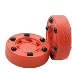 Praktijk Anti Roll Abs Hoge Dichtheid Duurzaam Oranje Professionele Roller Hockey Puck Accessoires Perfect Balance Ronde Wielen