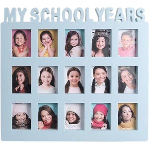 School Jaar Foto Moment Student Aandenken Frame Kinderen Campus 15 Foto Display Collage Frame Kids Geheugen