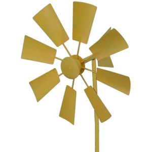 1Pc Wind Spinner Decoratieve Windmolen Decoratieve Ijzeren Windmolen Yard Plug-In Winnower Tuin Wind Spinner Ornament