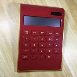 Handheld Solar Batterij Calculator, dual Voeding 10-Digit Display Calculator Plastic Rood/Blauw/Wit/Zwart