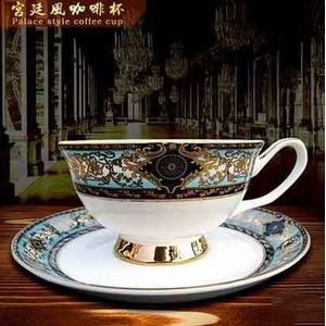 Europese Stijl Keramische Schotel Set Hof Stylebone China Servies Sets Keramische Servies Set Koffie Thee Kop En Schotel