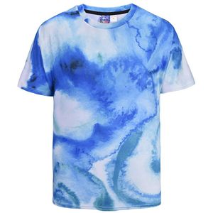 Zomer grote maat paar modellen aquarel 3D afdrukken T-shirt straat losse vet overhemd Cosplay Kostuum unisex