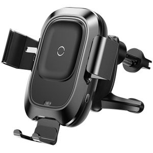 Baseus Auto Telefoon Houder Qi Draadloze Oplader Voor Iphone Samsung Intelligente Infrarood Sensor Opladen Air Vent Auto Telefoon Stand